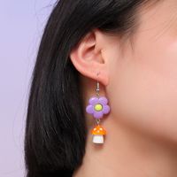 Cute Flower Mushroom Plastic Ear Hook 1 Pair main image 6