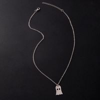 Simple Style Ghost Stainless Steel Pendant Necklace Plating Stainless Steel Necklaces 1 Piece main image 3