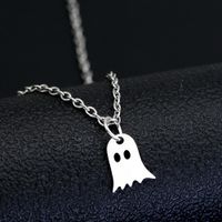 Simple Style Ghost Stainless Steel Pendant Necklace Plating Stainless Steel Necklaces 1 Piece main image 5