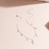 Mode Kreuzen Legierung Überzug Halskette Mit Anhänger main image 5