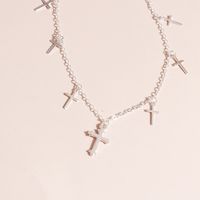 Mode Kreuzen Legierung Überzug Halskette Mit Anhänger main image 6
