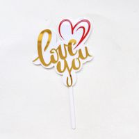 Valentine's Day Heart Shape Bow Knot Arylic Party Cake Decorating Supplies main image 7