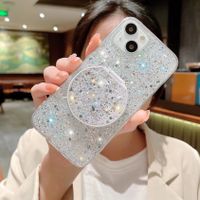 Simple Style Round Sequin Glass Silica Gel  Iphone Phone Cases main image 5