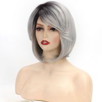 Women's Fashion Casual High Temperature Wire Side Fringe Short Curly Hair Wigs main image 5