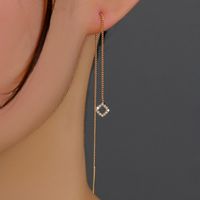 Fashion Geometric Copper Plating Ear Line 1 Pair sku image 5
