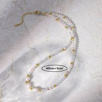 Mode Runden Kupfer Halskette Perlen Perle Kupfer Halsketten 1 Stück main image 2