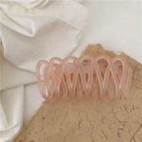 Simple Style Solid Color Plastic Hair Claws sku image 10