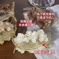 Sweet Flower Plastic Resin Hair Claws main image 6