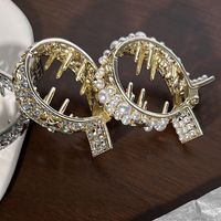 Fashion Star Alloy Plating Inlay Rhinestone Pearl Hair Claws main image 6