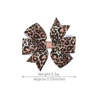 Mode Plaid Bogenknoten Leopard Tuch Haarklammer 1 Stück main image 5