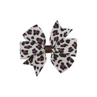 Fashion Plaid Bow Knot Leopard Cloth Hair Clip 1 Piece sku image 2