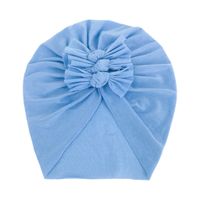 Children Unisex Fashion Solid Color Bow Knot Baby Hat sku image 1