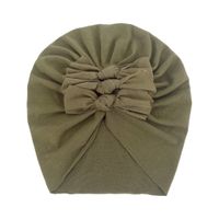 Children Unisex Fashion Solid Color Bow Knot Baby Hat sku image 9