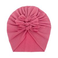 Children Unisex Fashion Solid Color Bow Knot Baby Hat sku image 13