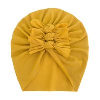 Children Unisex Fashion Solid Color Bow Knot Baby Hat sku image 14