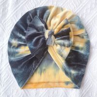 Kinder Unisex Mode Bogenknoten Tie-dye Babymütze sku image 5