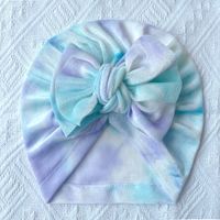 Children Unisex Fashion Bow Knot Tie Dye Baby Hat sku image 9