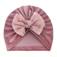 Children Unisex Cute Solid Color Bow Knot Baby Hat sku image 7