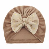 Children Unisex Cute Solid Color Bow Knot Baby Hat sku image 8