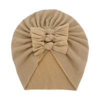 Children Unisex Fashion Solid Color Bow Knot Baby Hat sku image 11