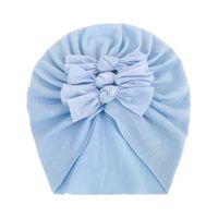 Children Unisex Fashion Solid Color Bow Knot Baby Hat sku image 12