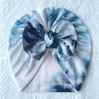 Children Unisex Fashion Bow Knot Tie Dye Baby Hat sku image 3
