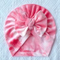 Children Unisex Fashion Bow Knot Tie Dye Baby Hat sku image 14