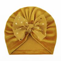Children Unisex Cute Solid Color Bow Knot Baby Hat sku image 3