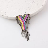 Style Coréen Lettre Strass Incruster Broches sku image 25