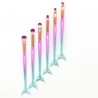 Fashion Artificial Fiber Plastic Handgrip Makeup Brushes 1 Set sku image 4