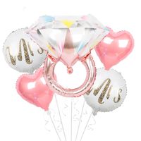 Valentinstag Herzform Aluminiumfolie Datum Flitterwochen Ballon main image 5