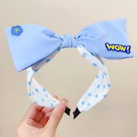 Sweet Polka Dots Bow Knot Cloth Hair Band sku image 3