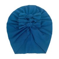 Children Unisex Fashion Solid Color Bow Knot Baby Hat sku image 4