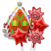 Christmas Christmas Tree Snowflake Aluminum Film Party Balloons main image 3