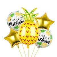 Children's Day Birthday Fruit Pineapple Watermelon Aluminum Film Party Balloon main image 5