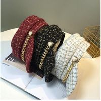 Women's Fashion Lattice Chain Curved Eaves Beret Hat main image 2