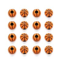 Sports Basketball Football Arylic Plating Jewelry Accessories 50 Pieces sku image 7