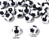 Sports Basketball Football Arylic Plating Jewelry Accessories 50 Pieces sku image 11