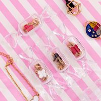 Fashion Candy Solid Color Plastic Transparent Jewelry Boxes main image 4
