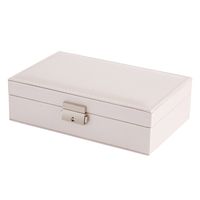 Basic Solid Color Pu Leather Metal Jewelry Boxes sku image 2
