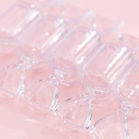 Fashion Candy Solid Color Plastic Transparent Jewelry Boxes main image 3