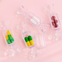 Fashion Candy Solid Color Plastic Transparent Jewelry Boxes main image 2