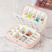 Basic Solid Color Pu Leather Jewelry Boxes main image 4
