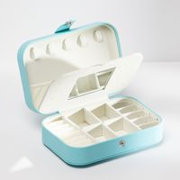 Basic Solid Color Pu Leather Jewelry Boxes sku image 1