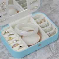 Basic Solid Color Pu Leather Jewelry Boxes main image 3