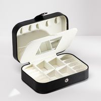 Basic Solid Color Pu Leather Jewelry Boxes sku image 2