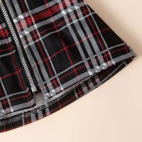 Fashion Plaid Cotton Polyester Zipper Skirt Above Knee Baby Clothes main image 5