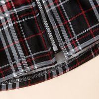 Fashion Plaid Cotton Polyester Zipper Skirt Above Knee Baby Clothes main image 6