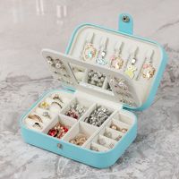 Basic Solid Color Pu Leather Jewelry Boxes main image 1
