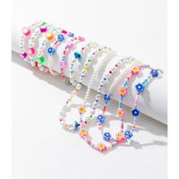 Cute Heart Shape Plastic Glass Bracelets Necklace main image 1